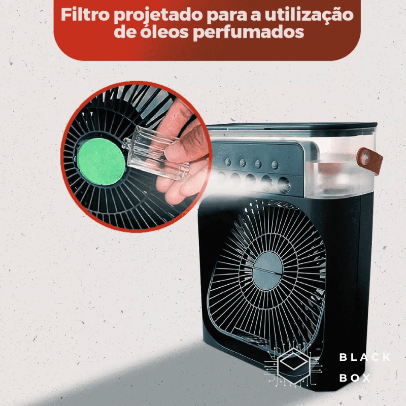 Fresh Air © Mini Climatizador de Ar - Ionic™ - Black Box