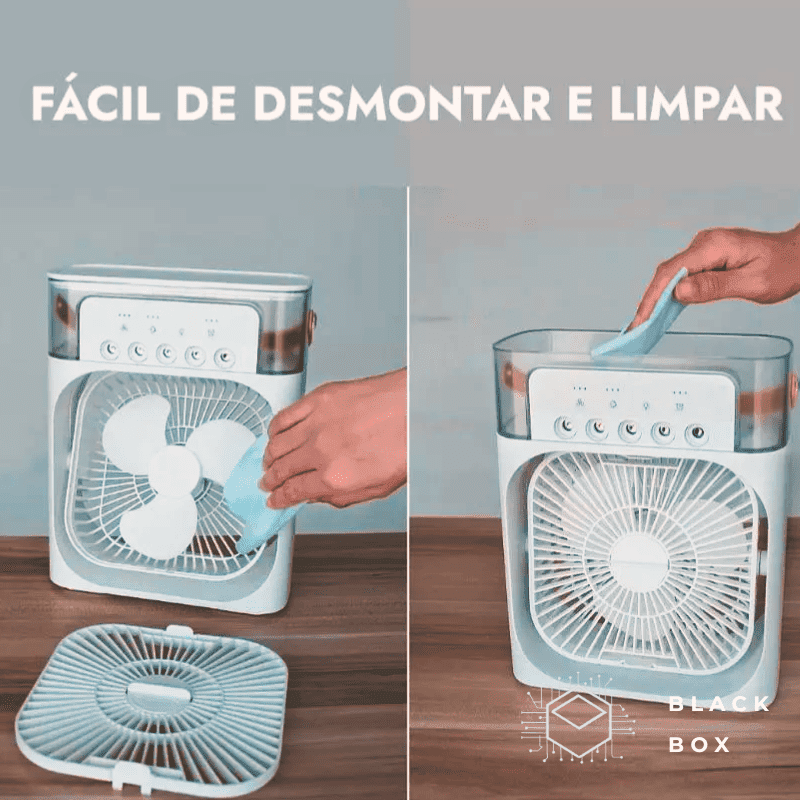 Fresh Air © Mini Climatizador de Ar - Ionic™ - Black Box