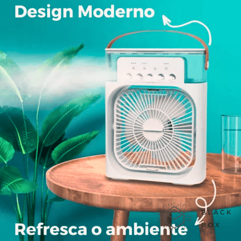 Fresh Air © Mini Climatizador de Ar - Ionic™ - Black Box