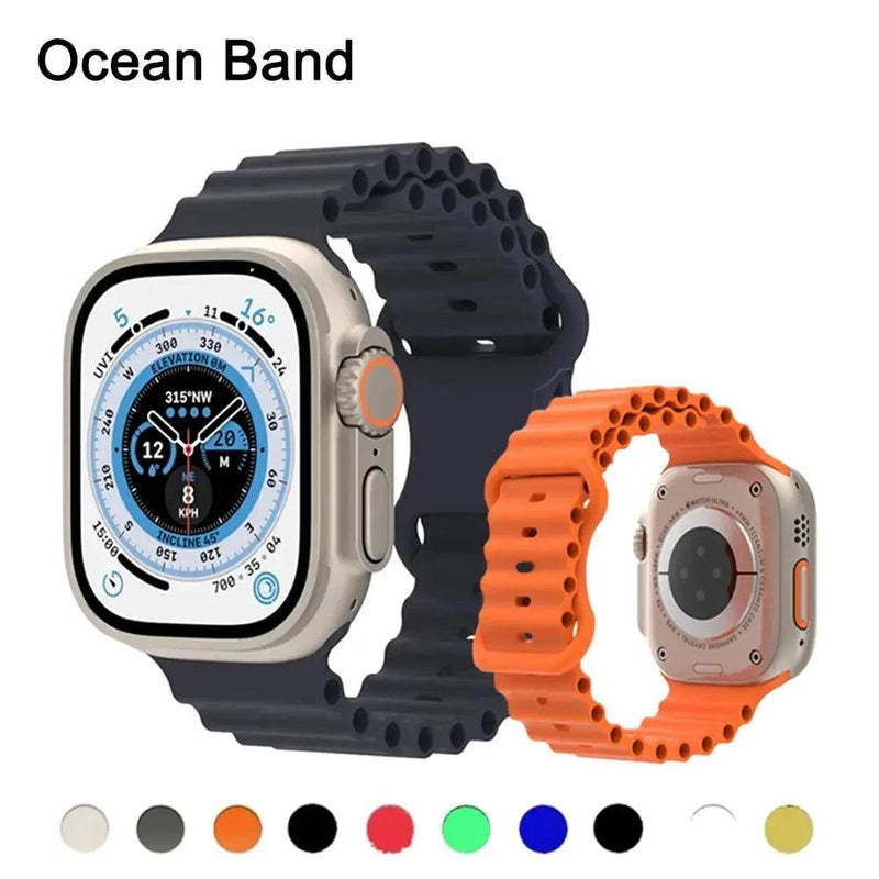 Ocean© Pulseira Silicone para Apple Watch - Ionic™ - Black Box